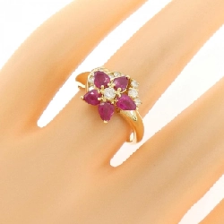 Nhẫn Ruby Hoa K18YG 1.15CT - Hàng hiệu Chính hãng 854670