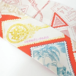 【Sản phẩm chưa sử dụng】Hermès LA PHILATELISTE DU FAUBOURG Twilly 064205S Khăn quàng 624938