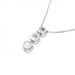 Dây chuyền kim cương ba viên PT900/PT850 0.53CT - Hàng hiệu Authentic 858509