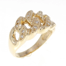 Nhẫn kim cương K18YG 0.07CT - Hàng hiệu Authentic