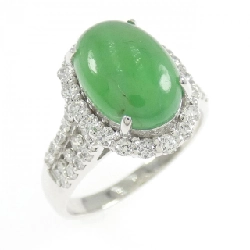 Nhẫn Ngọc Bích K18WG 3.730CT