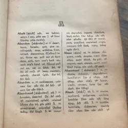 Tự điển Anh ngữ, Trần Văn Điền, in năm 1970, Sống Mới xuất bản 735439