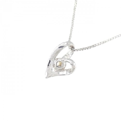 K18WG Dây chuyền kim cương hình trái tim 0.10CT - Hàng hiệu Chính hãng 862781