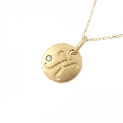 K18YG Chữ cái K Dây chuyền kim cương - Hàng hiệu Chính hãng 865329