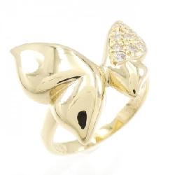 Nhẫn kim cương bướm K18YG 0.14CT