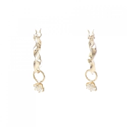 K10YG/K18YG Bông tai kim cương 0.10CT - Hàng hiệu Chính hãng