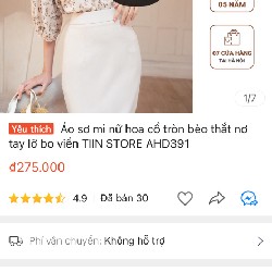 Set áo sơ mi và chân váy bút chì của Tiin store 15217