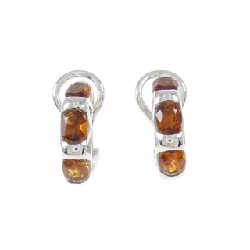 Bông tai Citrine 750WG - Hàng hiệu Chính hãng