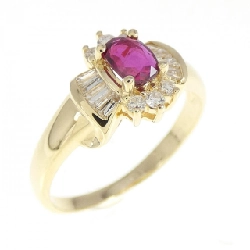Nhẫn ruby K18YG 0.41CT