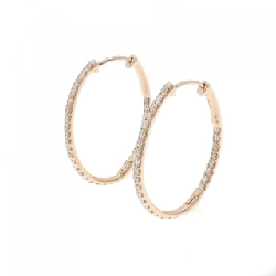 K18PG Bông tai Kim cương 0.90CT - Hàng hiệu Chính hãng