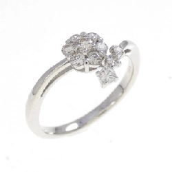 Nhẫn kim cương hoa PT950 0.25CT - Hàng hiệu Authentic