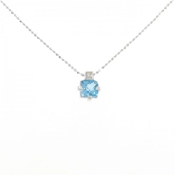 K18WG Blue Topaz Necklace - Hàng hiệu Authentic
