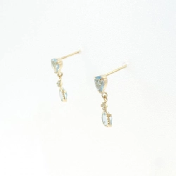 K18YG Blue Topaz Bông tai - Hàng hiệu Chính hãng 874321