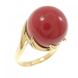 Nhẫn san hô K18YG 13.8mm