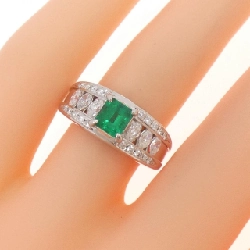 Nhẫn Emerald PT900 0.59CT - Hàng hiệu Chính hãng 856090
