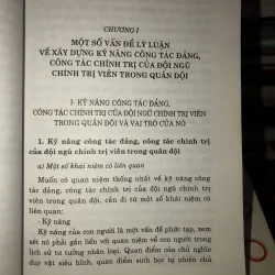 Xây dựng kỹ năng công tác đảng, công tác chính trị của đội ngũ chính trị viên  758851