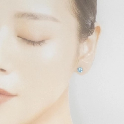 K18YG Blue Topaz Bông Tai 2.2CT - Hàng hiệu Chính hãng 871917