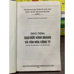 Giáo trình Đạo đức kinh doanh và văn hóa công ty – Nguyễn Mạnh Quân 554388