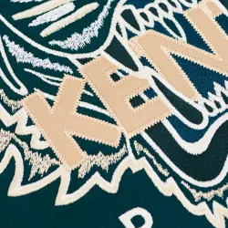 Áo sweatshirt Kenzo màu xanh lá đậm thêu đầu hổ 757897