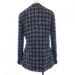 【Mã giảm giá】Áo khoác không cổ CHANEL 635963