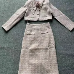 Set vest nữ phối đính ngọc trai và họa tiết tinh tế size M 746062