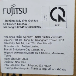 Laptop Fujitsu made in Japan chính hãng mới 536782