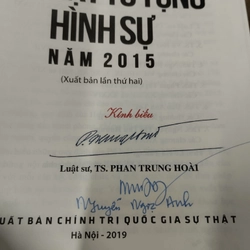 Bình luận khoa học bộ luật tố tụng hình sự 2015 bìa cứng.  313711