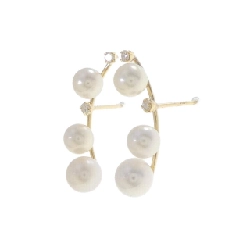 K18YG Bông tai ngọc trai Akoya - Hàng hiệu Authentic 865133