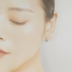 K10WG Bông tai kim cương hình trái tim 0.018CT - Hàng hiệu Chính hãng 870812