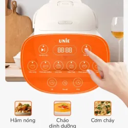 Nồi cơm điện lòng gốm tự nhiên UNIE URC815 nấu cơm cháy giòn tan, dung tích 1,5L 593157