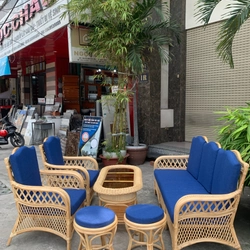 Bộ bàn ghế sofa mây phòng khách 458215