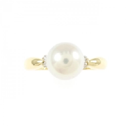 Nhẫn ngọc trai Akoya K18YG 7.6mm 668480