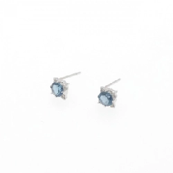K18WG Blue Topaz Earrings - Hàng hiệu Authentic 874780