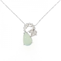 K18WG Dây chuyền Prehnite 9.20CT - Hàng hiệu Chính hãng