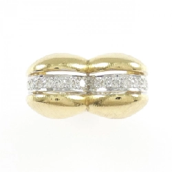 Nhẫn kim cương hình trái tim K18YG/K18WG 0.42CT - Hàng hiệu chính hãng 851219