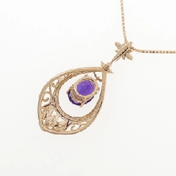 K18PG Mặt dây chuyền Amethyst 1.20CT - Hàng hiệu Chính hãng 859556