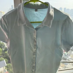 Combo 3 áo thun màu xanh baby của Uniqlo 1025636