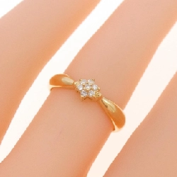 Nhẫn kim cương K18YG 671703