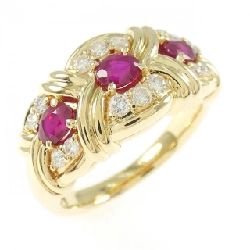 Nhẫn ruby K18YG 0.70CT