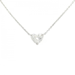 Dây chuyền kim cương PT900/PT850 0.769CT F VS1 hình trái tim - Hàng hiệu Authentic