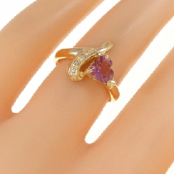 Nhẫn tourmaline K18YG hình trái tim 671512