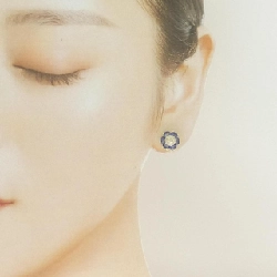 Bông tai Sapphire Hoa K18YG 2.00CT - Hàng hiệu Chính hãng 867808