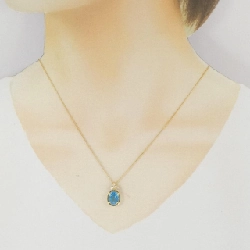 K18YG Blue Topaz Necklace - Hàng hiệu Authentic 860102