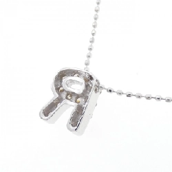 K18WG Chữ cái R Dây chuyền kim cương 0.27CT - Hàng hiệu Chính hãng 862549