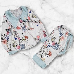 BỘ PIJAMA VẢI LỤA DÀI 