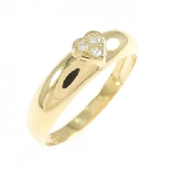 Nhẫn kim cương hình trái tim K18YG 0.03CT - Hàng hiệu Authentic