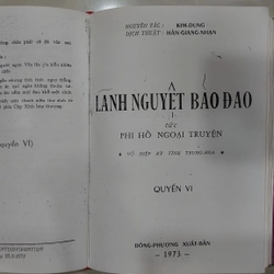 LÃNH NGUYỆT BẢO ĐAO-Phi Hồ Ngoại Truyện (Bộ 3 tập) remake - Kim Dung;
Hàn Giang Nhạn dịch 224550