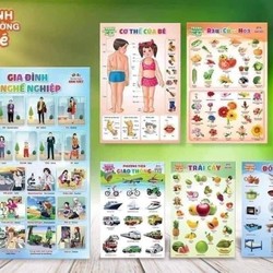 BỘ TRANH TREO TƯỜNG VỀ THẾ GIỚI XUNG QUANH 12 CHỦ ĐỀ CHO BÉ
 136639