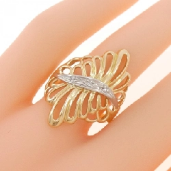 Nhẫn kim cương K18YG/PT900 0.03CT - Hàng hiệu Authentic 848856