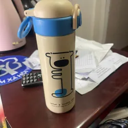 Bình nước giữ nhiệt hình cún cute – Nắp bật khóa an toàn